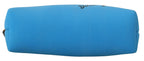 Blue Logo Print Hand Pouch Leopard Print Toiletry Bag