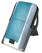 Blue Leather Purse Crossbody Sling Phone Bag Unisex