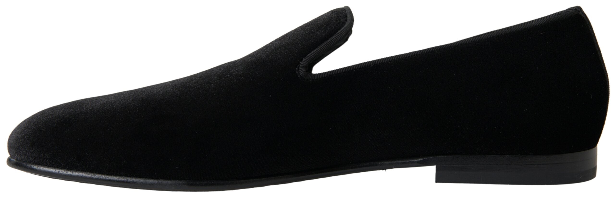 Black Velvet Loafers Formal Shoes