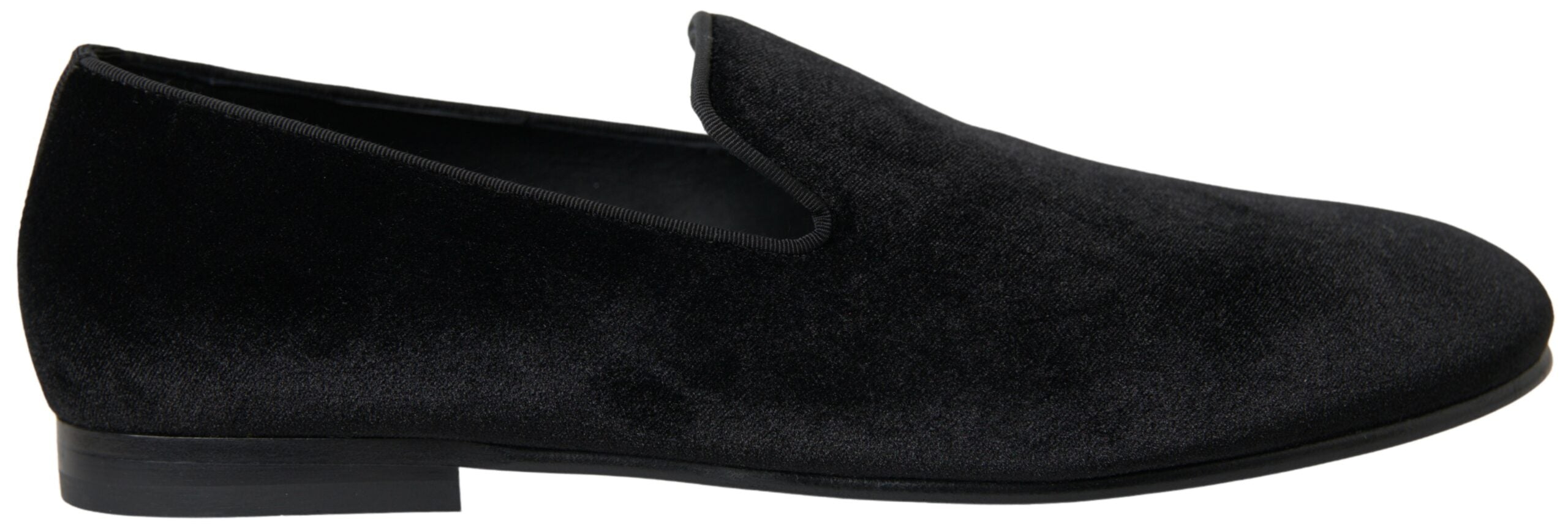 Black Velvet Loafers Formal Shoes