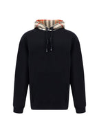 Black Cotton Samuel Hoodie Sweatshirt