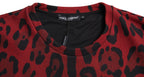 Red Leopard Cotton Sleeveless Tank T-shirt