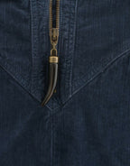 Blue corduroy pencil skirt