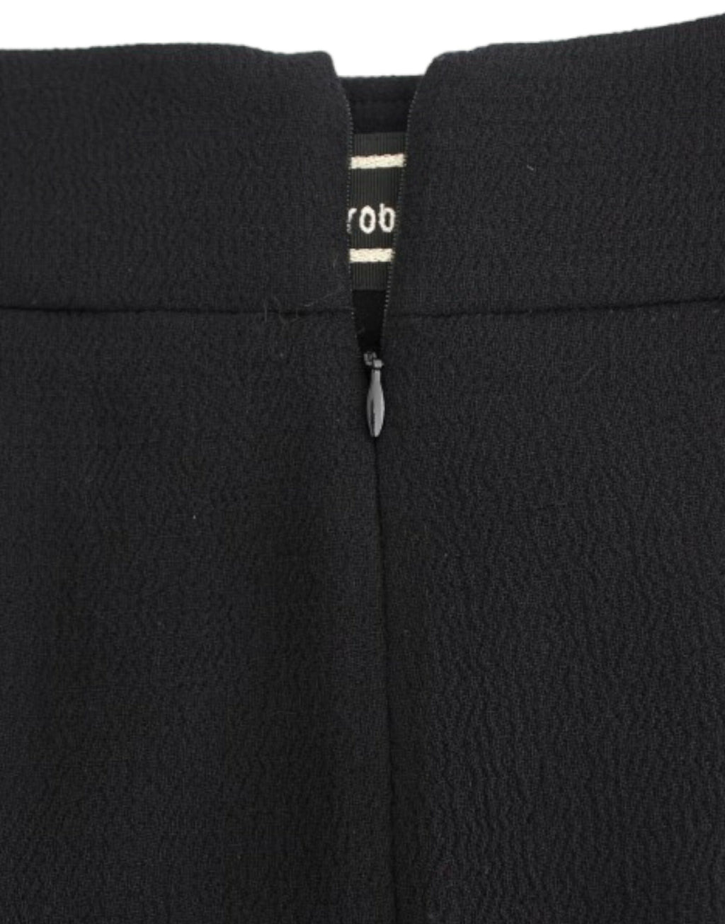 Black wool pencil skirt