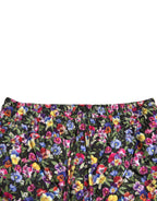 Multicolor Floral High Waist Hot Pants Shorts