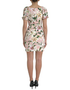 Pink Lily Viscose Sheath Stretch Mini Dress