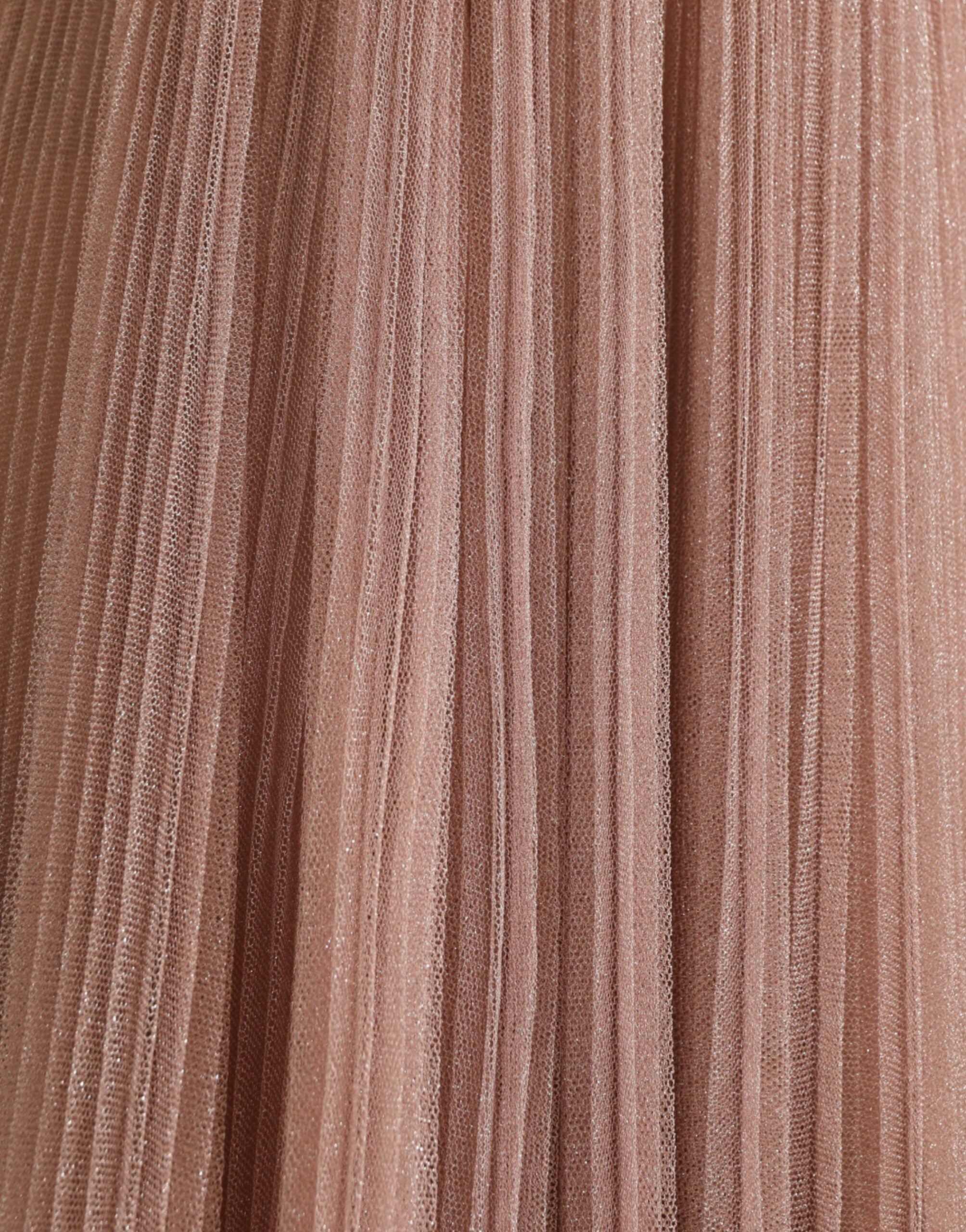 Light Lilac Pleated Lame Tulle One Shoulder Dress