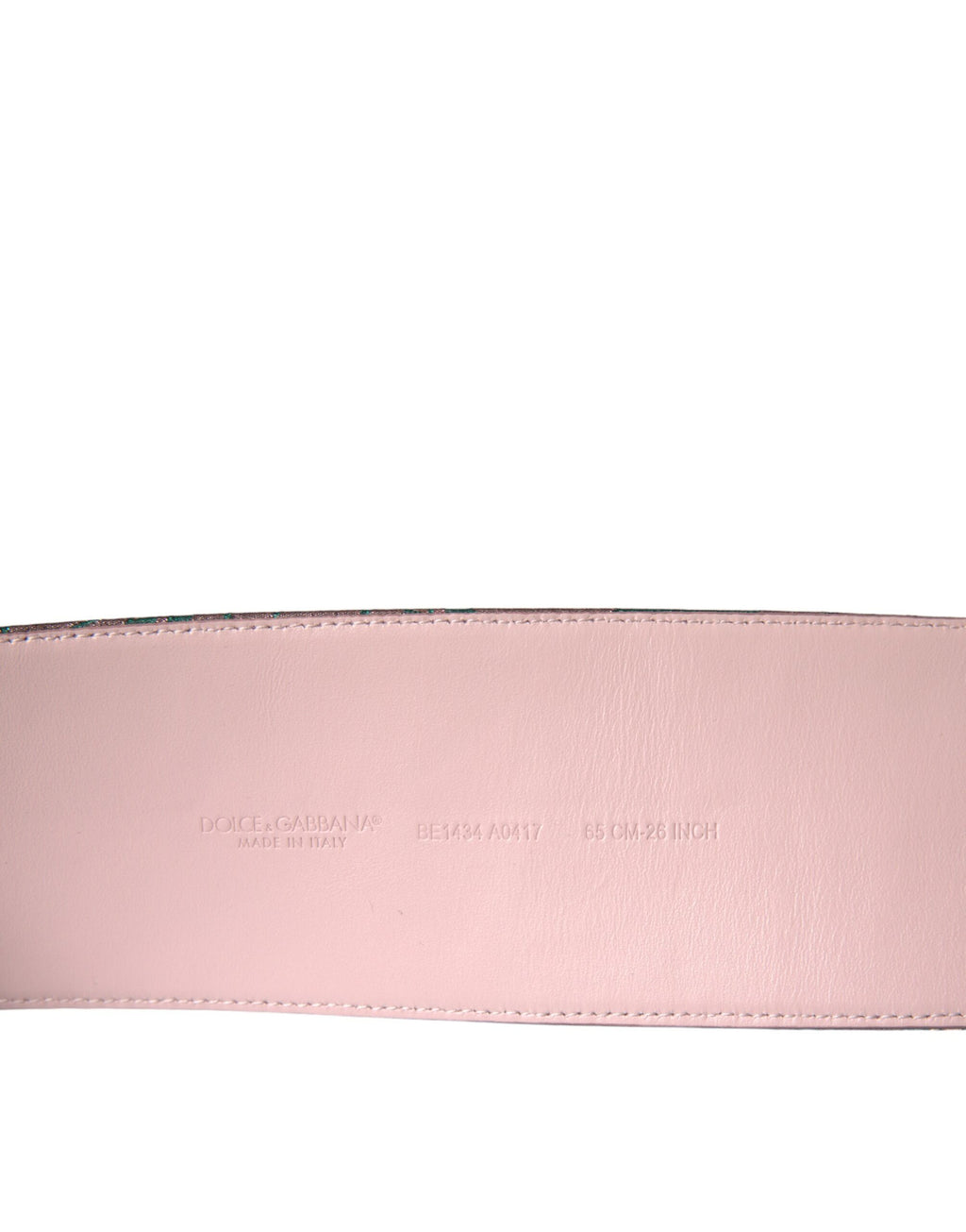 Multicolor Floral Jacquard Lurex Gold Buckle Belt