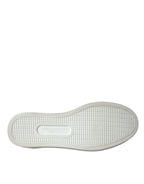 Blue Calfskin Hair Leopard Sneakers Shoes