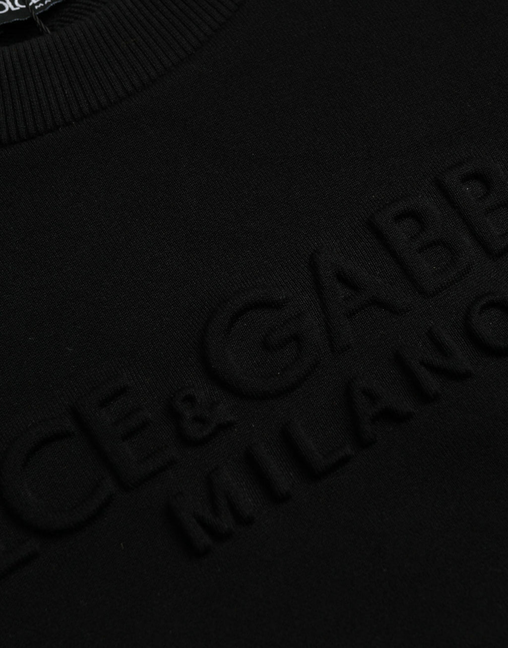 Black Cotton Long Sleeves Sweatshirt Sweater