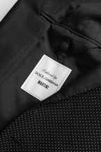 Dark Gray Jacquard MARTINI Single Breasted Coat Blazer