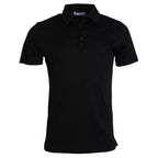 Black Logo Cotton Collared Polo Top T-shirt