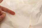 White Blouse Ascot Collar Shirt Silk Button Top