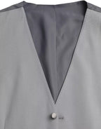 Light Blue Wool Formal Dress Waistcoat Vest