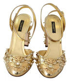Gold Studs Vally Slingback Sandals Shoes