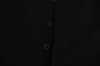 Black Solid STAFF Slim Fit Waistcoat Vest