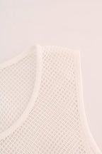 White Net Tank Transparent Top