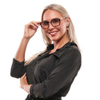 Brown Metal & Plastic Glasses (Frames)