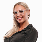 White Metal & Plastic Glasses (Frames)