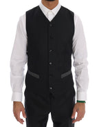 Gray Wool Double Breasted 3 Piece Suit