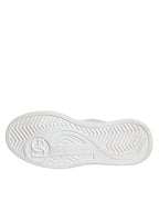 White Miami Leather Low Top Sneakers Shoes