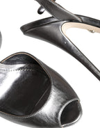 Metallic Silver Leather Keira Platform Sandals Shoes