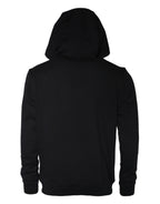 Black Medusa Print Cotton HoodiePullover Sweatshirt Sweater
