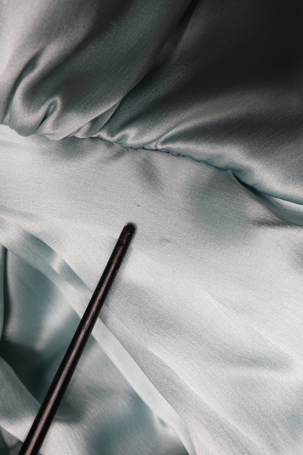 Mint Green Silk Fit Cut One Shoulder Dress