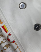 White Double Breasted Blazer Coat Jacket