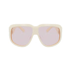 White Acetate Sunglasses
