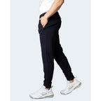 Blue Viscose Skinny Pants