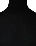 Black LongSleeve Turtleneck Pullover Sweater