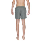 Green Polyester Swim Shorts