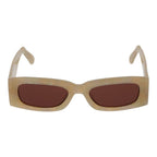 Beige Plastic Sunglasses