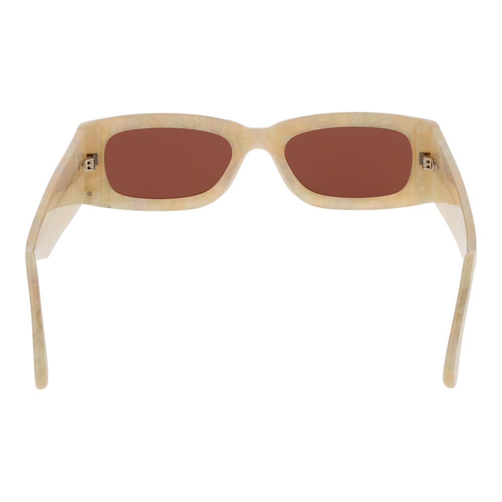 Beige Plastic Sunglasses