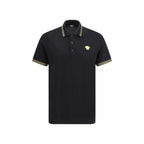 Black Cotton Polo Shirt