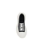 Black Cotton Chunky Sneakers
