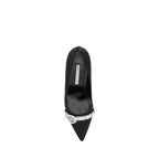 Black Asapump Satin Pumps