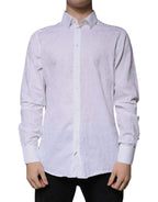 White Cotton Slim Fit Men MARTINI Dress Shirt