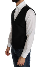 Black Polka Dot Pattern Vest