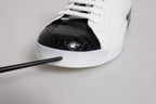 White Leather Logo Portofino Sneaker Shoes