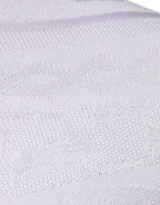 White Silk Crew Neck Men Pullover Sweater