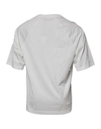 White DG Sport Crew Neck Short Sleeve T-shirt