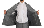 Black Stretch Crystal Bee Slim Fit Suit