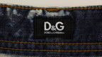 Blue D&G Cotton Washed Jeans Denim Shorts