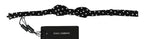 Black Polka Dots Adjustable Neck Bow Tie