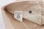 Beige Wash Slim Fit Cotton Stretch Jeans
