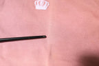 Pink Crown Collared Short Sleeve Polo T-shirt
