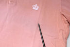 Pink Crown Collared Short Sleeve Polo T-shirt