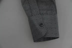 Gray SICILIA Dotted Semi Fitted Formal Shirt